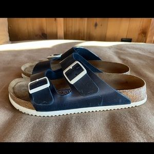 Men Birkenstock Arizona Softbed Leather sandal 9 42